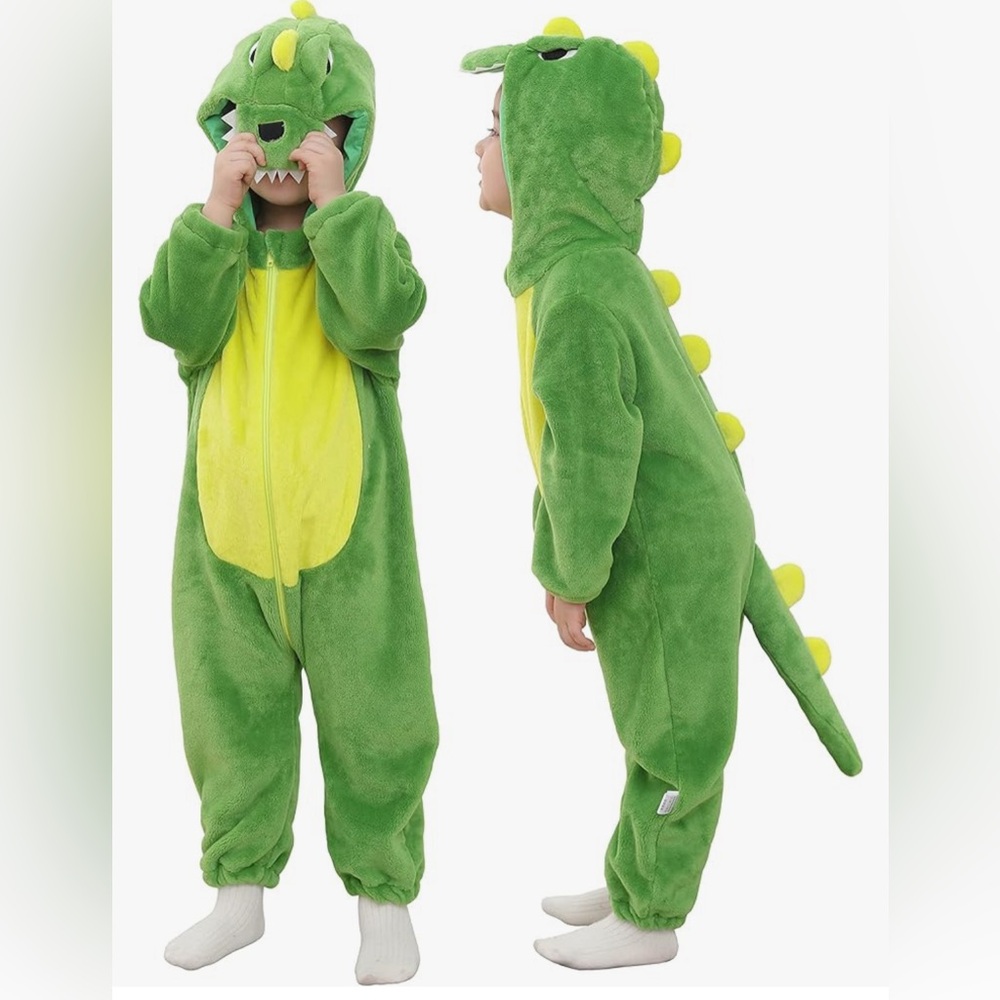 2T Green Dinosaur Costume
